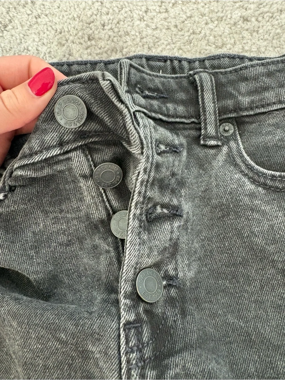 girls gap jean shorts